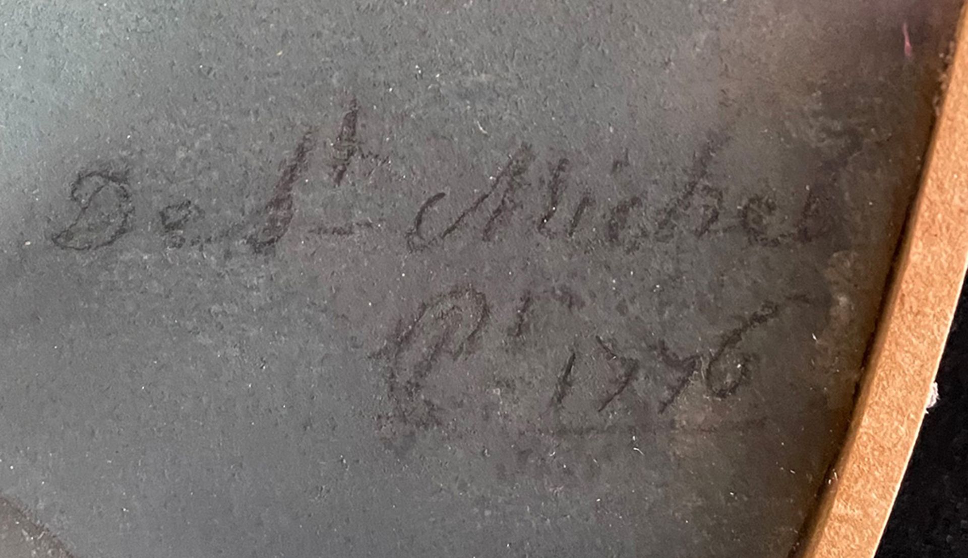 Maler des 18. Jhs., wohl Frankreich, Damenportrait, signiert " Des. Michel" PS 1776, ("Des." steht - Bild 3 aus 3