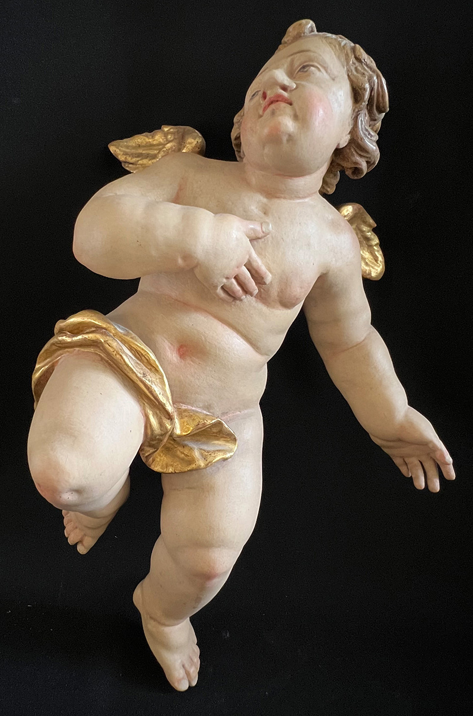 Süddeutsch, 18./19. Jh., Paar Engel.Southern Germany, 18th/1ith century, pair of angels. Barock, - Image 2 of 9