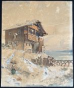 Carl SCHAROLD (1811-1865/1906, fränkischer bzw. bayerischer Landschaftskünstler), Alpines
