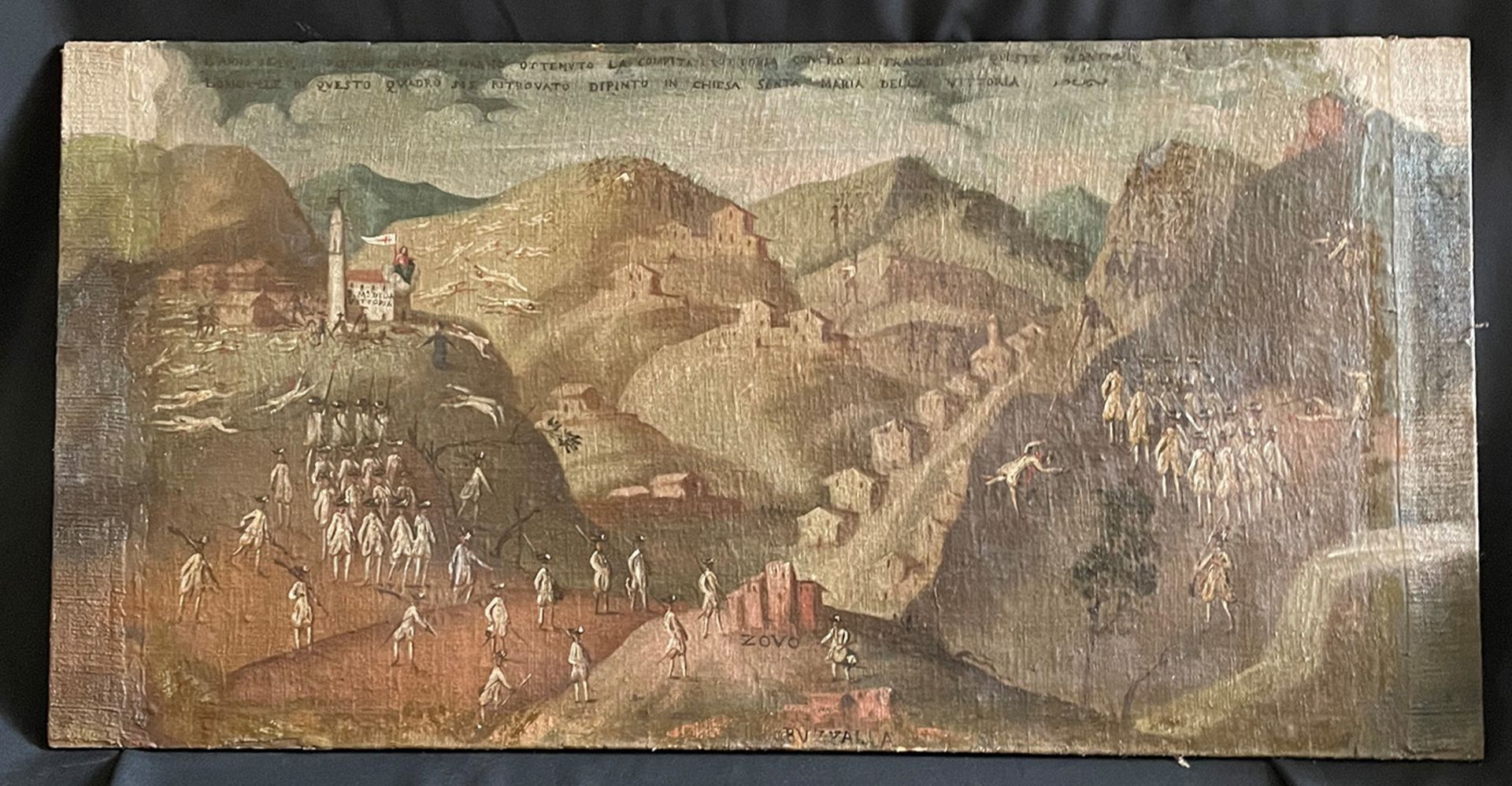 Santa Maria della Vittoria, „Schlachtendarstellung“, nach 1608, Öl auf Leinwand auf Holzplatte - Image 3 of 6