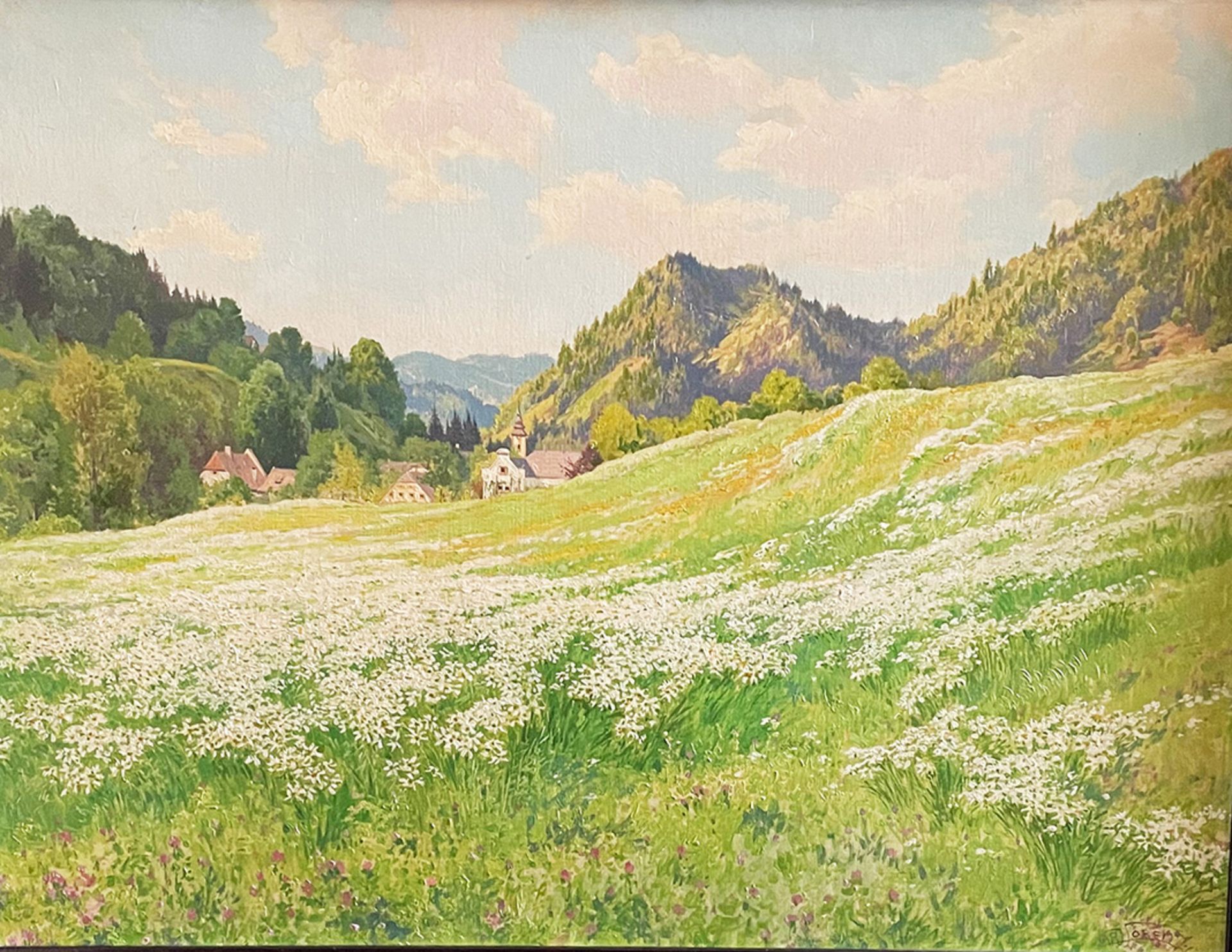 Carl Raimund Lorenz (1871-1945). Nazissenwiese in Göstling (Mostviertel, Niederösterreich);