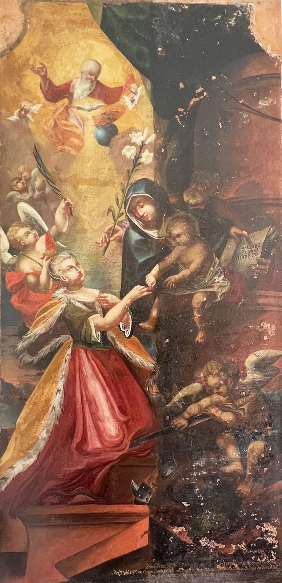 Vermählung der Hl. Katharina mit dem Jesusknaben/ Marriage of St. Catherine with Christ infant.