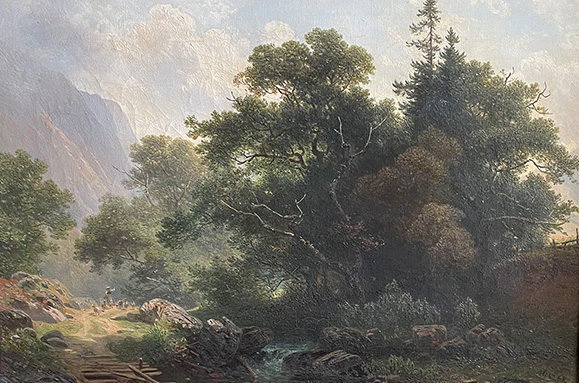 Joseph HOLZER (1824-1876), Waldlandschaft, signiert, Öl/Lwd, 34 x 44 cm