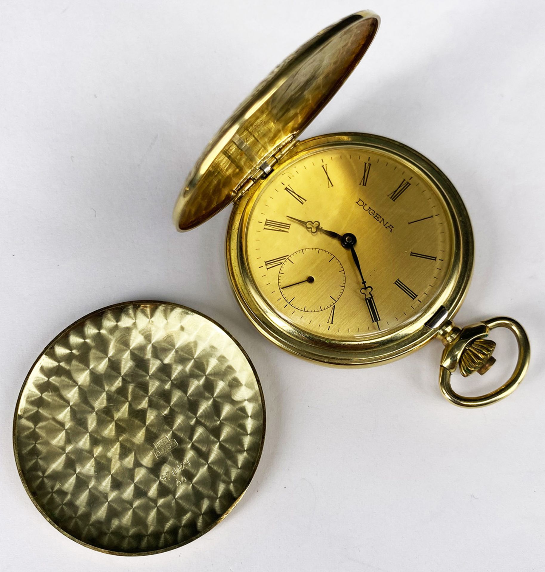 Konvolut 5 Uhren: Herren Armbanduhr, Bergana Automatic, 14 Karat, 0,585 GG, rundes Zifferblatt mit - Bild 4 aus 13
