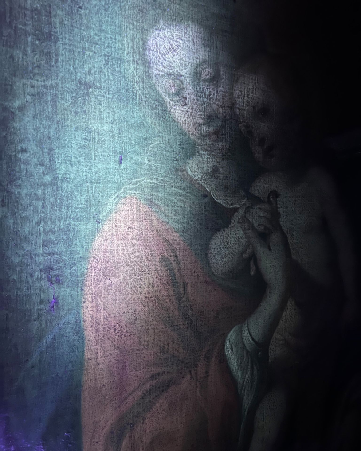 Flämische Schule, 17./18. Jh., Madonna mit dem Distelfink, Altersspuren, eine Leinwandbeschädigung / - Bild 11 aus 11