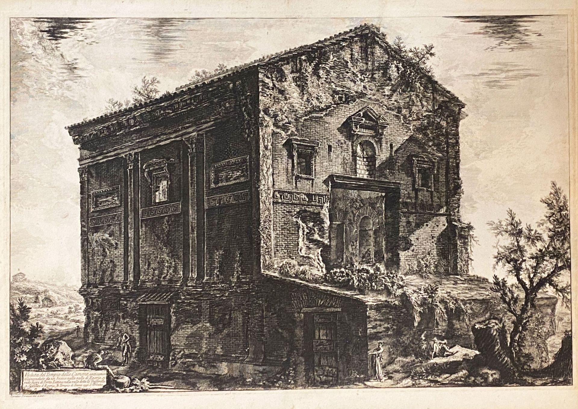 Giovanni Battista Piranesi (1720 Venedig - Rom 1778), 10 Radierungen: "Veduta della Cascata di - Bild 13 aus 31