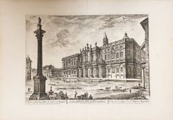 Jean Barbault (1718-1766) nach Domenico Montagu (?-1750), "Veduta della Basilica di S. Maria
