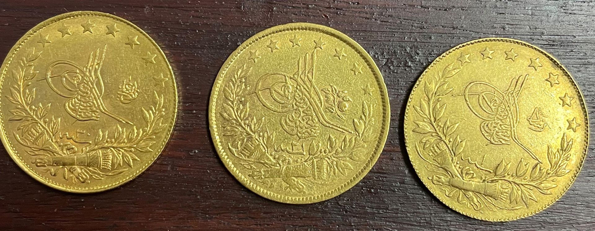 Konvolut Goldmünzen, 1 x Türkei 100 Piaster Atatürk, Gold, D 2,97 cm, Raugewicht 6,6 gr; 5 x Türkei, - Bild 19 aus 19