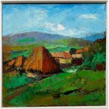 Virgil DEMETRESCU DUVAL (1930-2005), Landschaft in Rumänien "Peisaj în Maramure", signiert, Öl/