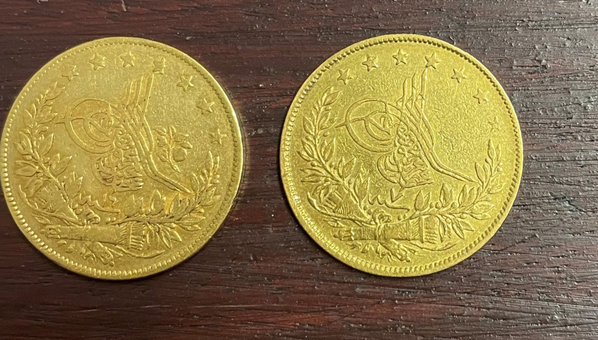 Konvolut Goldmünzen, 1 x Türkei 100 Piaster Atatürk, Gold, D 2,97 cm, Raugewicht 6,6 gr; 5 x Türkei, - Bild 11 aus 19
