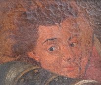 Unbekannter Maler, 17. Jh., Kopf eines Jünglings. Aus einer ursprünglich größeren Komposition,