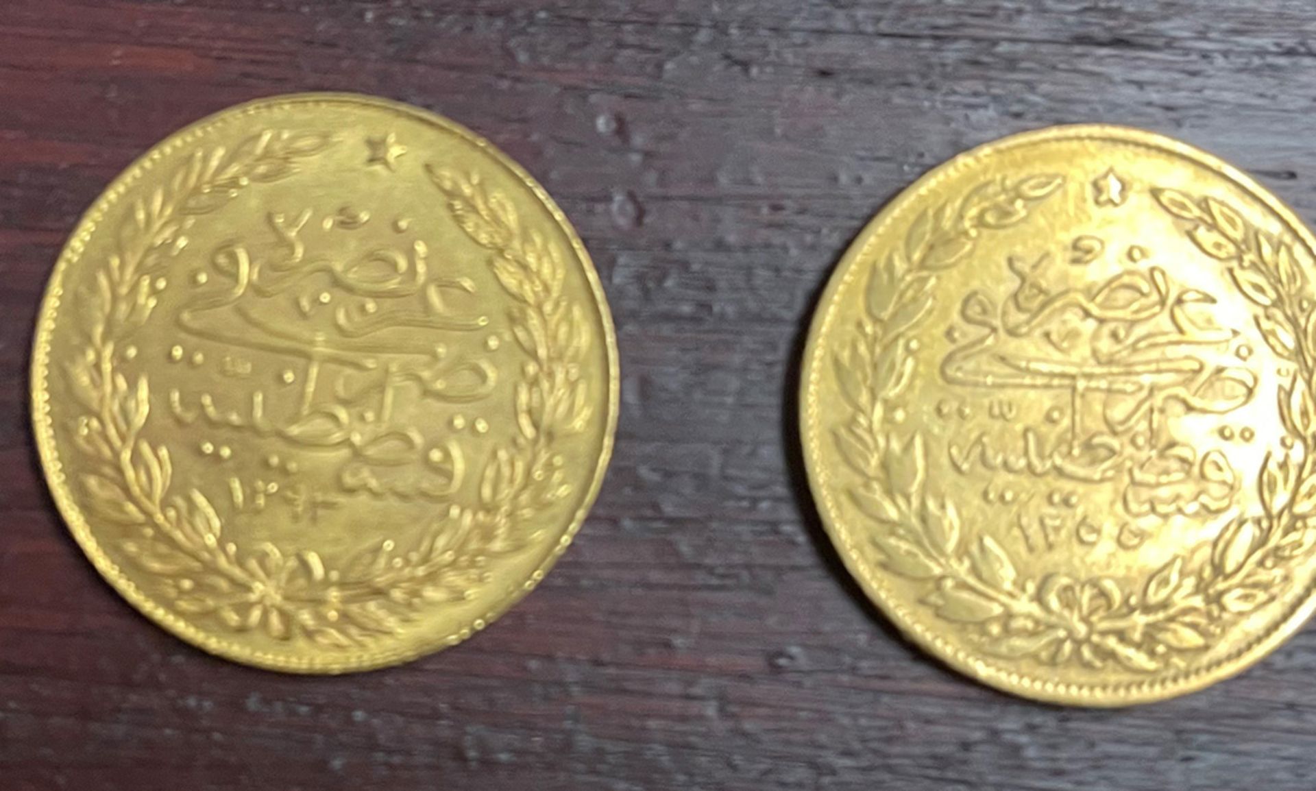 Konvolut Goldmünzen, 1 x Türkei 100 Piaster Atatürk, Gold, D 2,97 cm, Raugewicht 6,6 gr; 5 x Türkei, - Bild 15 aus 19