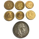 Konvolut Münzen: 1 x 20 Mark Goldmünze 1873 B Wilhelm I von Preussen; 1 x 20 Mark Goldmünze 1894 E
