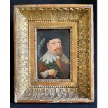 Unbekannter nordischer Künstler, Portrait Christian IV von Dänemark, 17. Jh., Öl/Holz, Altersspuren,