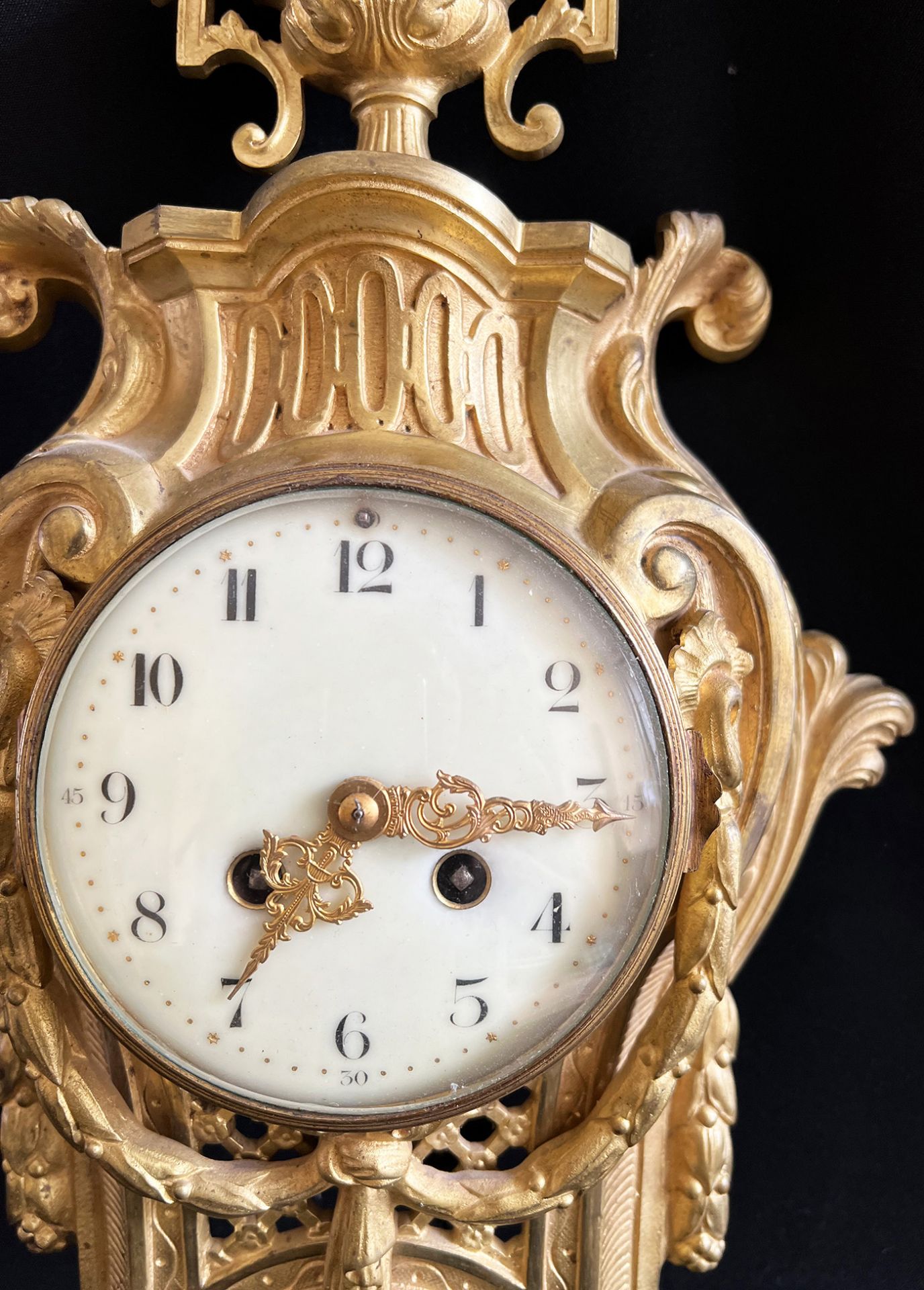 Cartell-Uhr, Frankreich, 2. H. 19. Jh. Cartell clock, France, 2nd half of 19th century. - Bild 3 aus 6