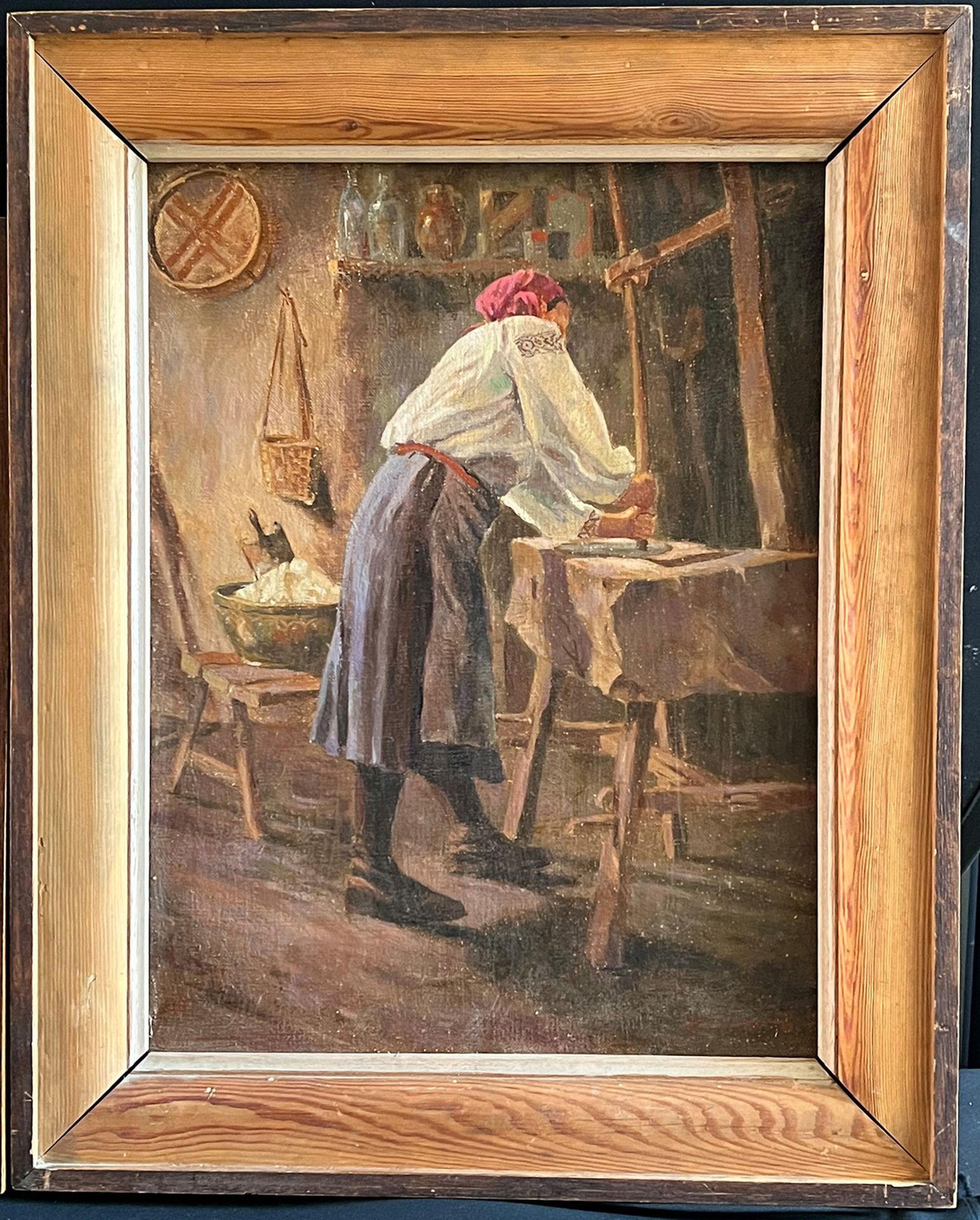 Willy Schmitt-Lieb (Kunsthistoriker und Maler in Würzburg), 2 Genrebilder aus der Ukraine, datiert - Bild 3 aus 9