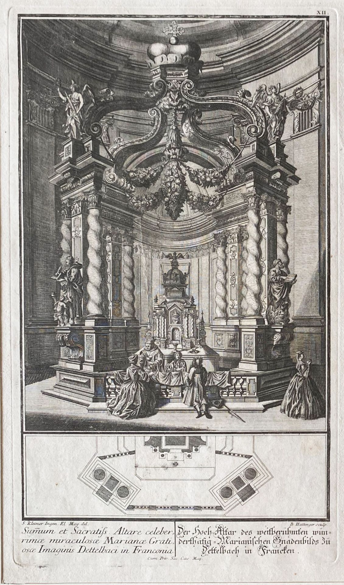 6 Druckgraphiken: Dom Denys de Sainte Marthe, 1650 - 1725. Superior General de la Congregation de St - Image 8 of 13