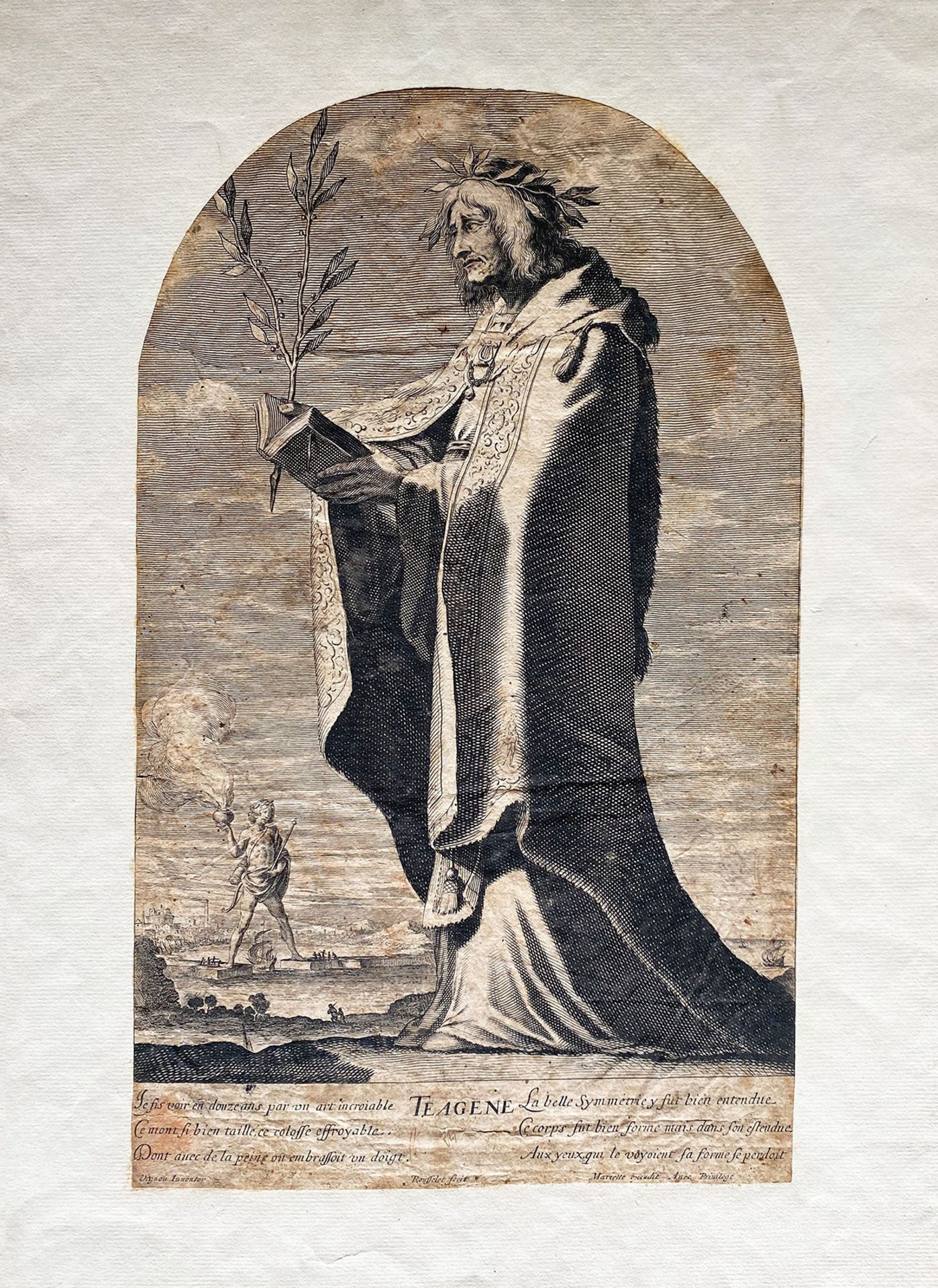Großes Graphik-Konvolut, ca. 55 Blätter, Kupferstiche, Radierungen, Zeichnung, Scherenschnitt, - Image 23 of 25