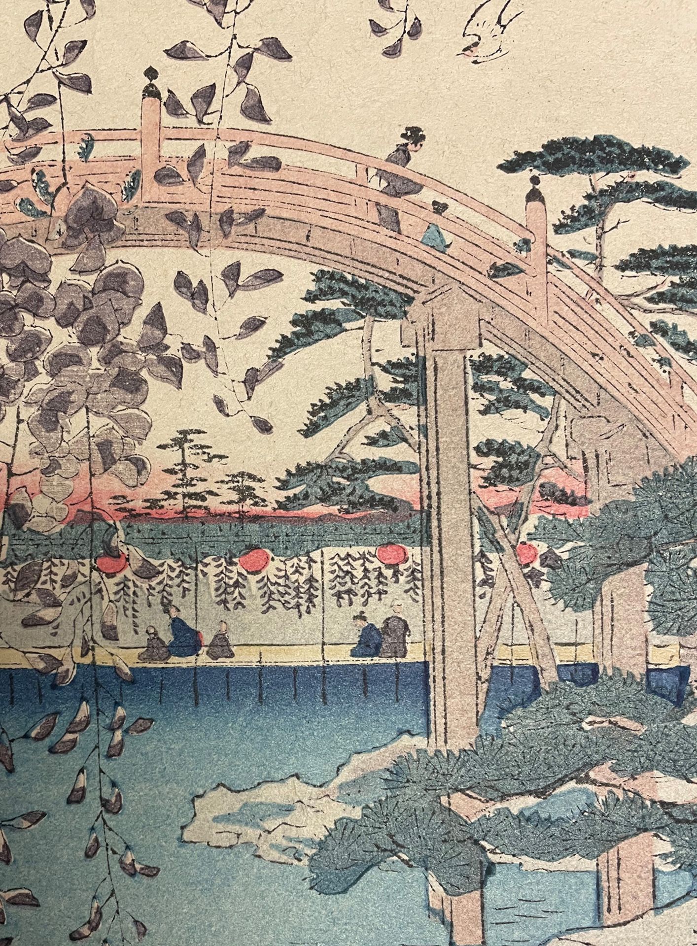 Ando Hiroshige (1797-1858). The Bridge with Wisteria or Kameido Tenjin Keidai Kameido Tenji - Bild 4 aus 4