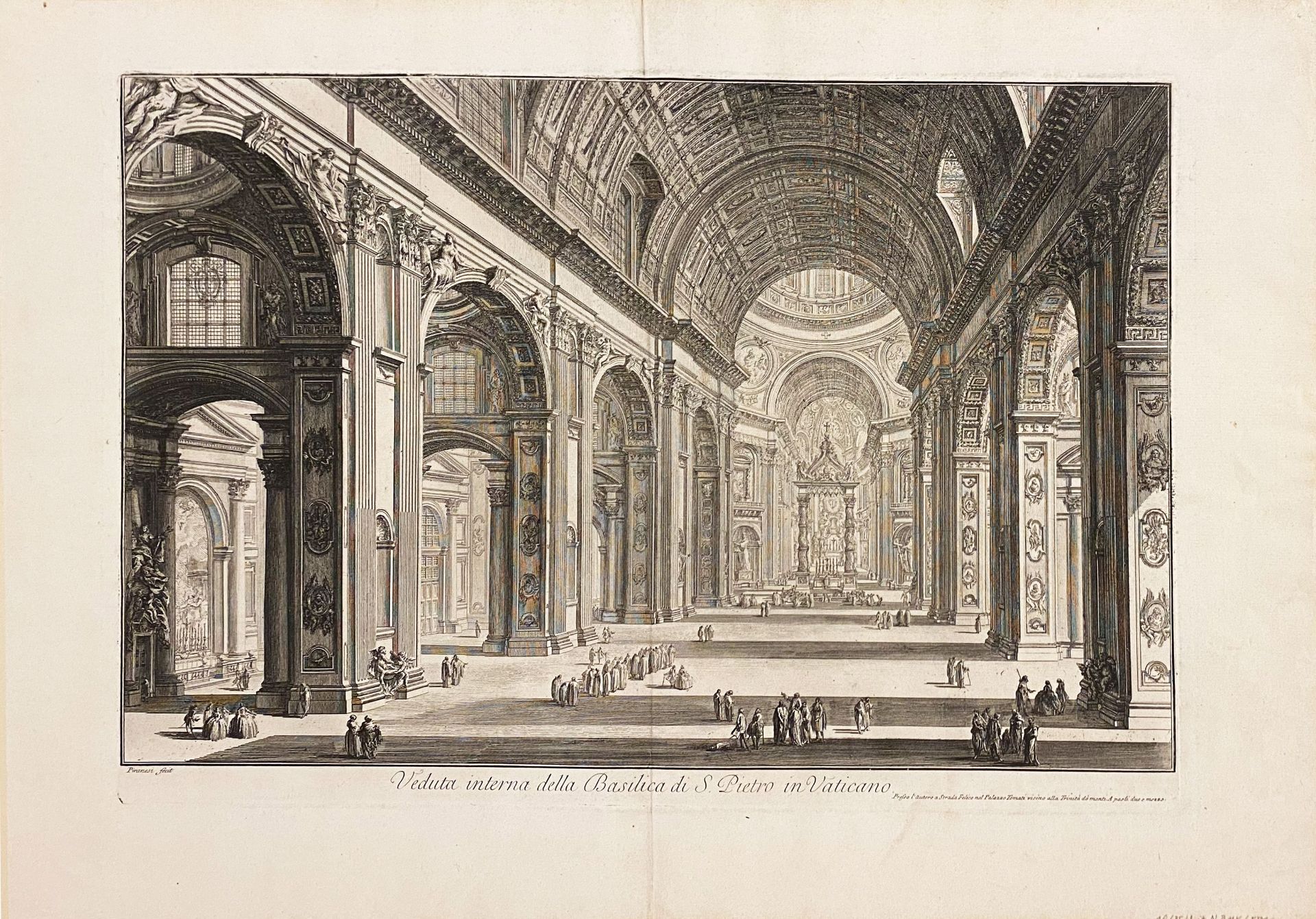 Giovanni Battista Piranesi (1720 Venedig - Rom 1778), 6 Radierungen: "Spaccato interno della - Image 11 of 13
