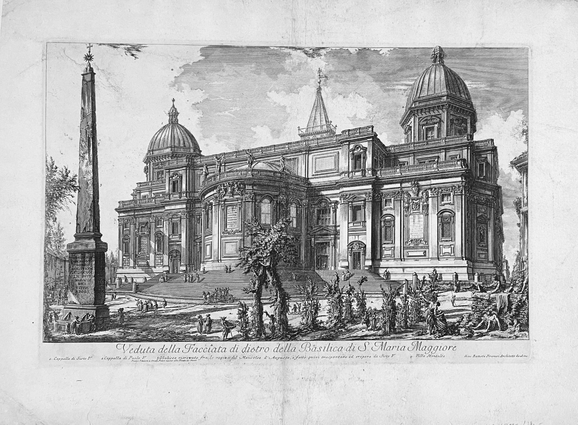 Giovanni Battista Piranesi (1720 Venedig - Rom 1778), 4 Radierungen: "Veduta del Ponte Fabrizio", - Image 4 of 7