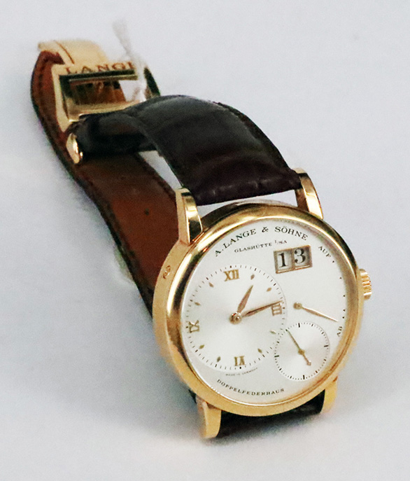 Lange und Söhne, Glashütte I/SA, Herrenarmbanduhr, 750er Roségold - Image 5 of 5