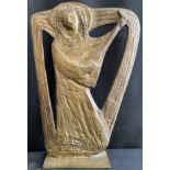 Laute spielender Engel, Bronze, Julius Bausenwein (Rimpar 1913 - 1962), das Objekt stammt aus dem