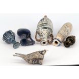Konvolut von einem Vogel und 5 antiken Gefäßen: Sammlungsauflösung (Angaben aus privatem