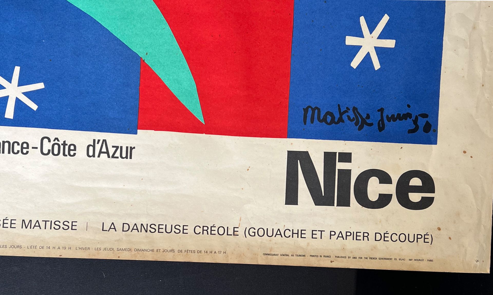 Henri Matisse. Le Cateau-Cambrésis 1869 - 1954 Nizza: Danseuse créole. Werbeplakat des - Image 8 of 13