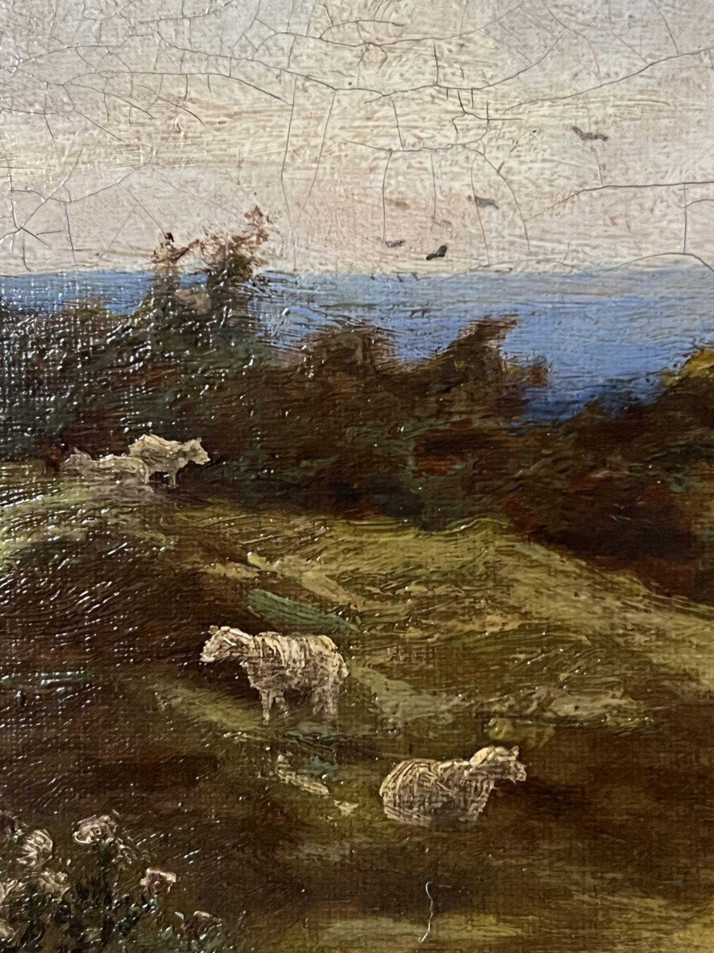 Drei Gemälde: Carl Dölcher (österr. Landschaftsmaler des 19. Jhds.), Hirsche in Waldlandschaft, - Image 18 of 19