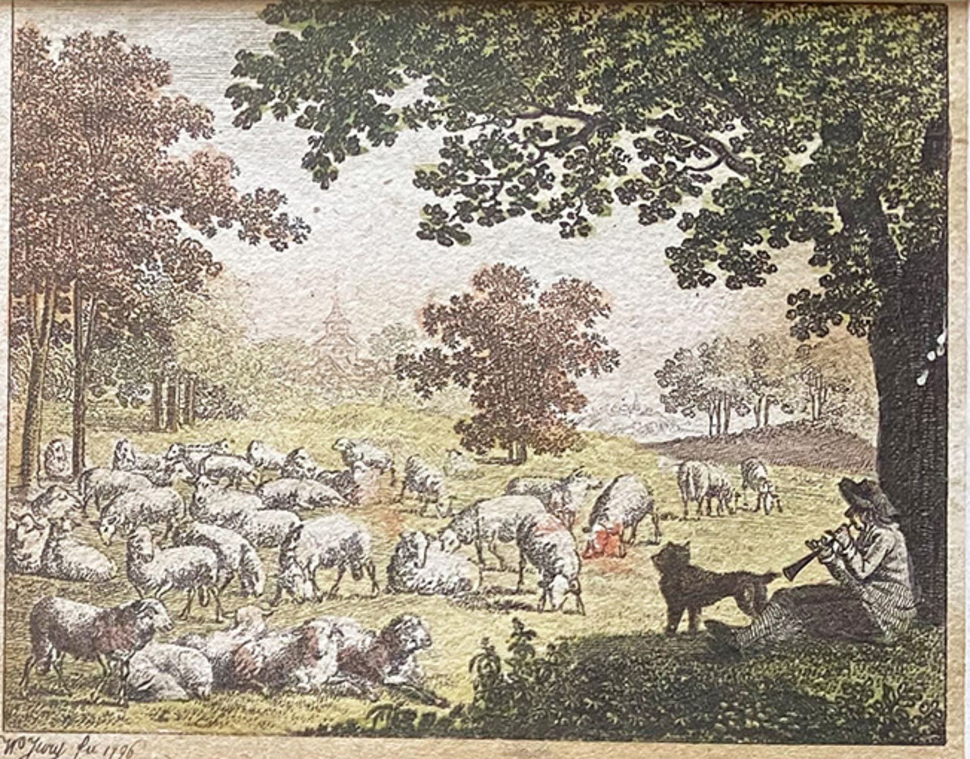 16 kleine kolorierte Kupferstiche von Johann Friedrich Wilhelm Jury (1763-1829, deutscher Maler, - Bild 4 aus 7