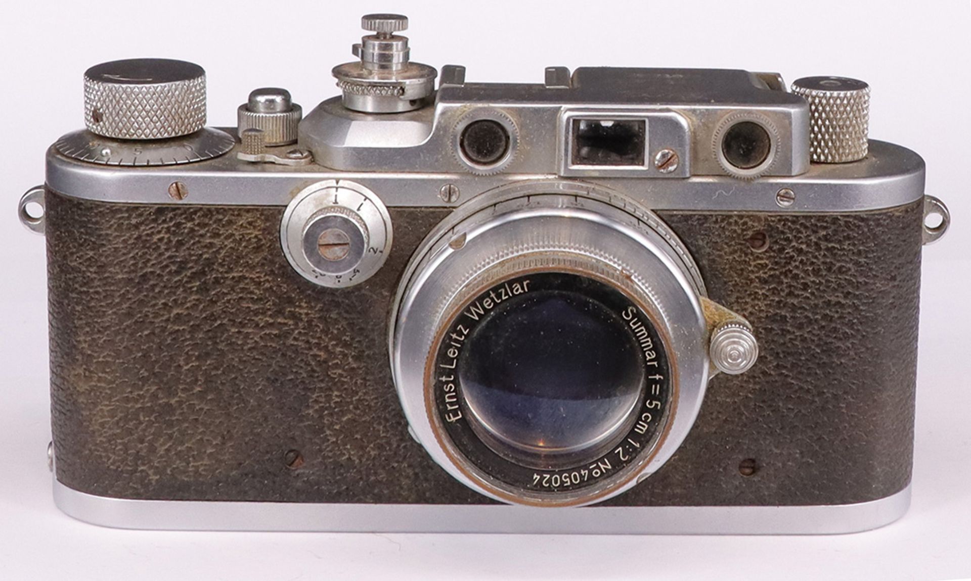 Leica, D.R.P. Ernst Leitz, Wetzlar, Kamera Nr. 261592, Objektiv f=5 cm 1:2, No 405024, Zustand: - Image 6 of 6