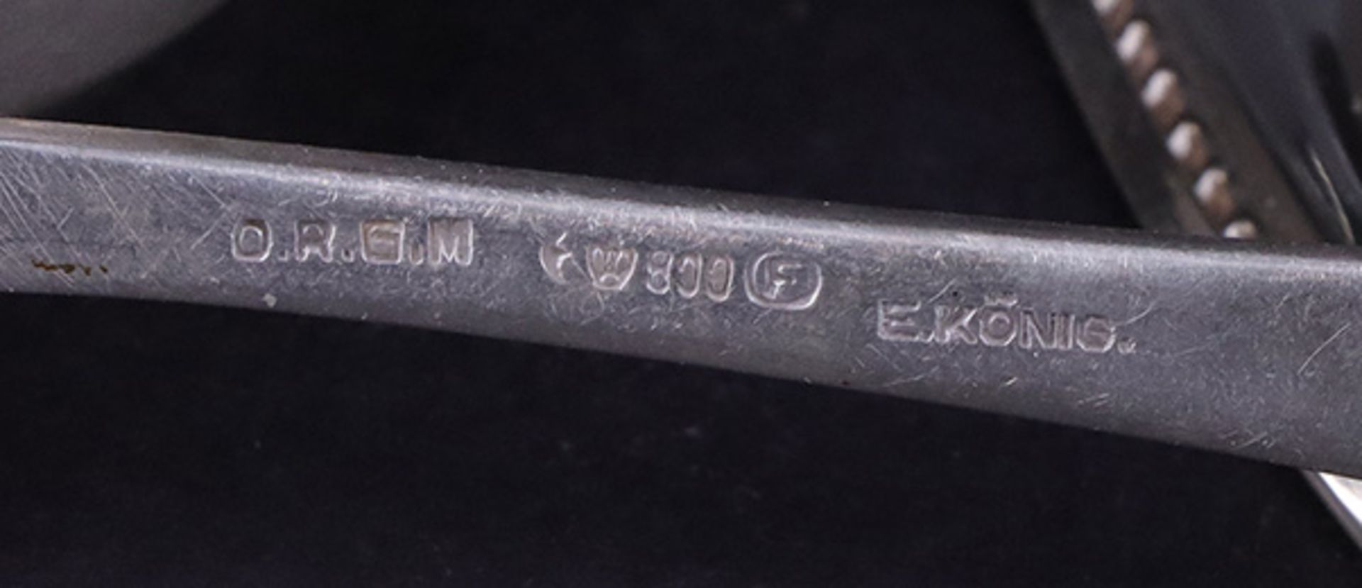 Konvolut Silber: 1 x Löffel, 800er Silber, L 22 cm, 72 gr.; 1 x Schälchen Wilkens 800er, 12 x 12 cm, - Image 2 of 2