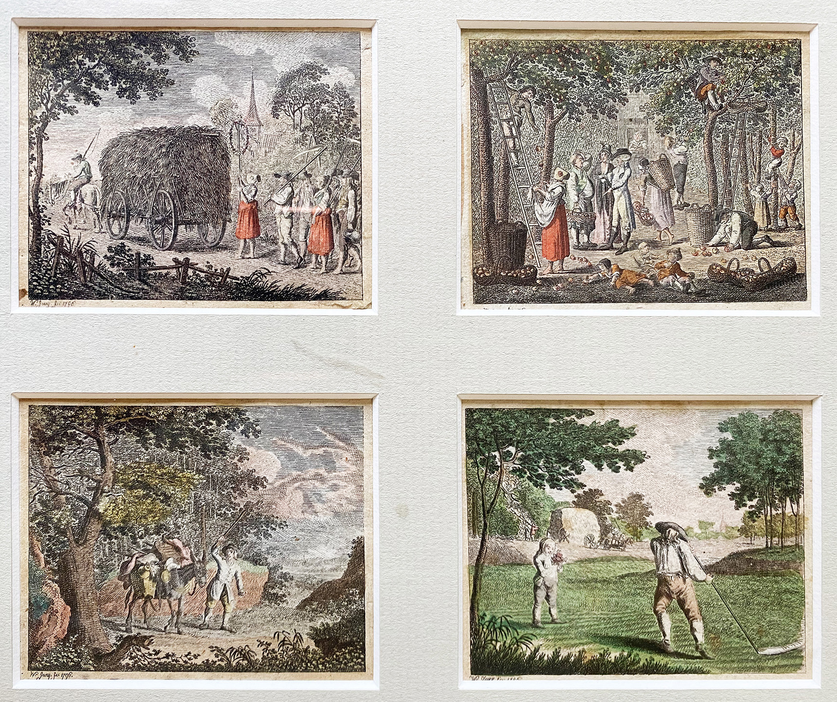 16 kleine kolorierte Kupferstiche von Johann Friedrich Wilhelm Jury (1763-1829, deutscher Maler, - Image 3 of 7