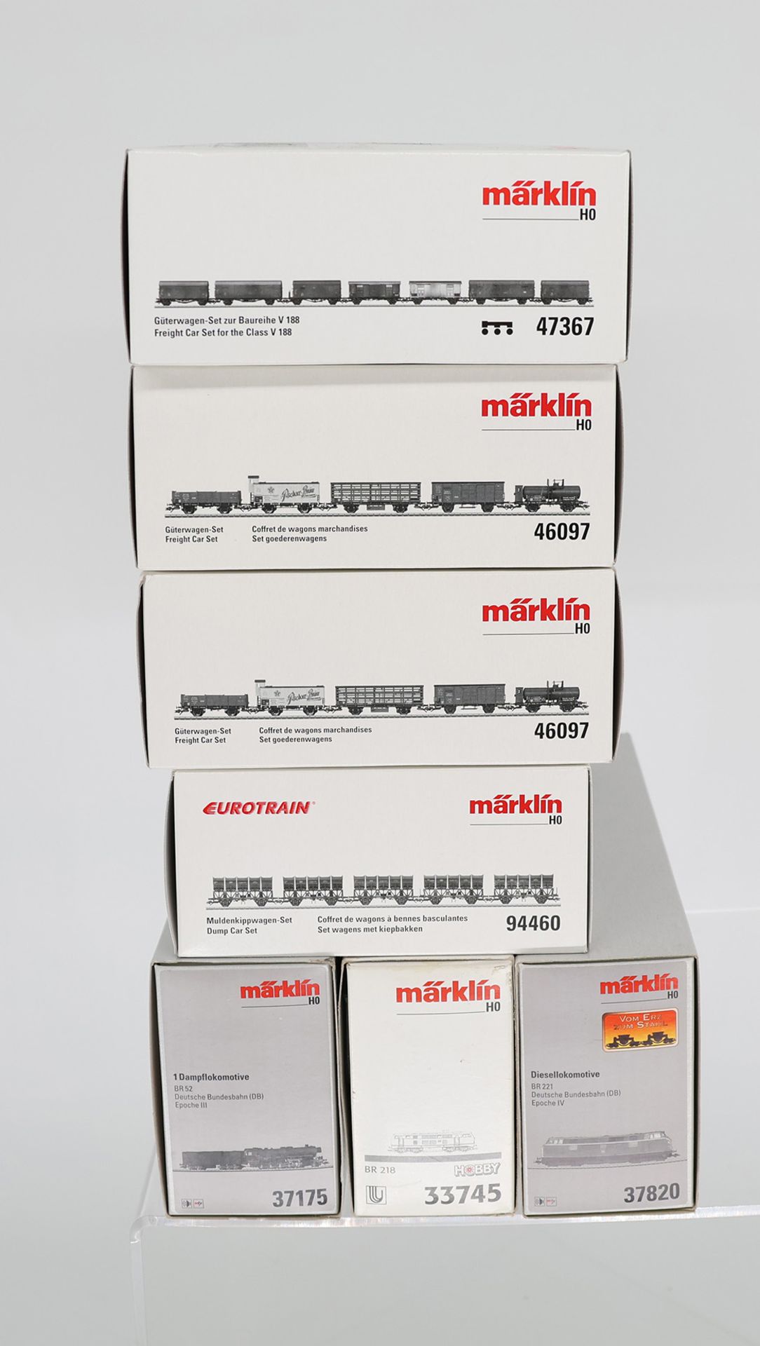 Konvolut: 7 x Märklin, Spur H0, Sammlungsauflösung: 1 x 37175 Dampflokomotive, BR 52, DB, Epoche - Image 2 of 2