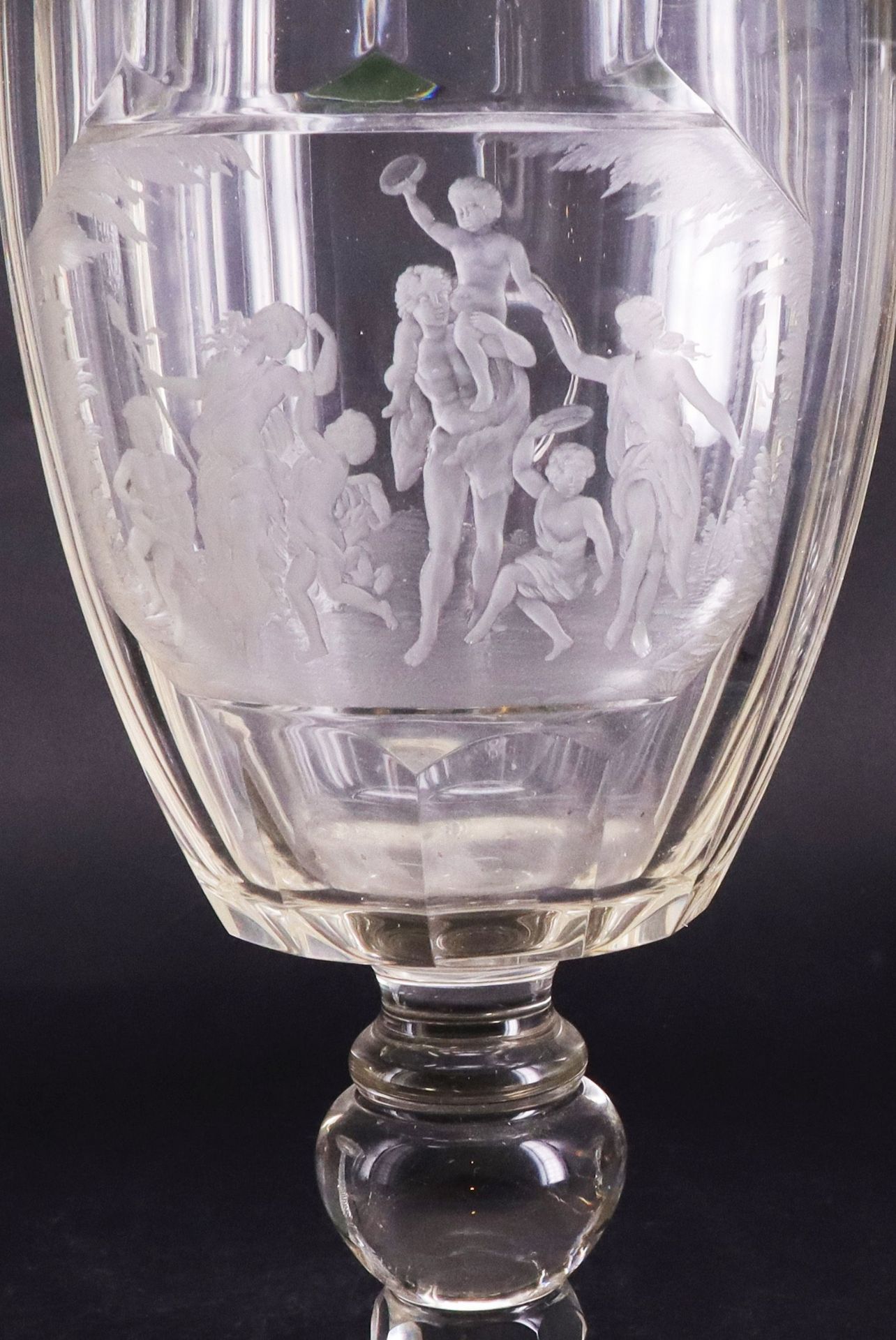 Konvolut aus sechs Gläsern, 18./19. Jh., Sammlungsauflösung: großes Pokalglas mit geätzter - Bild 5 aus 10