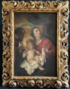 Adolf HIRON (1882-1930), Heilige Familie nach Anthonis van Dyck, Öl/Lwd, in florentinischem