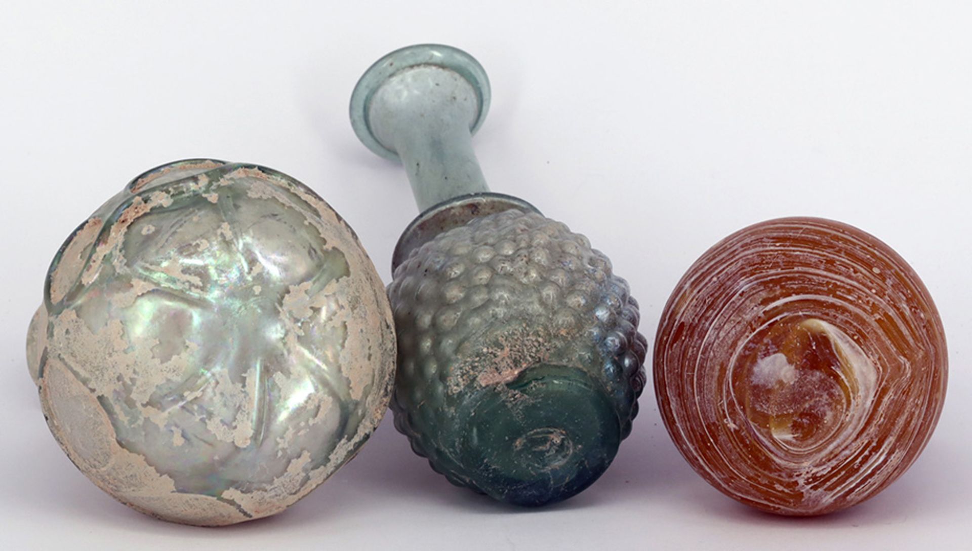 Konvolut von 6 antiken Glasobjekten, Sammlungsauflösung (Angaben aus privatem Sammlungskatalog - Bild 6 aus 14