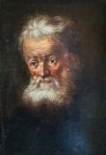 Unbekannter Künstler, 19. Jh., Portrait eines Bärtigen, Öl/Lwd, 58 x 40 cm