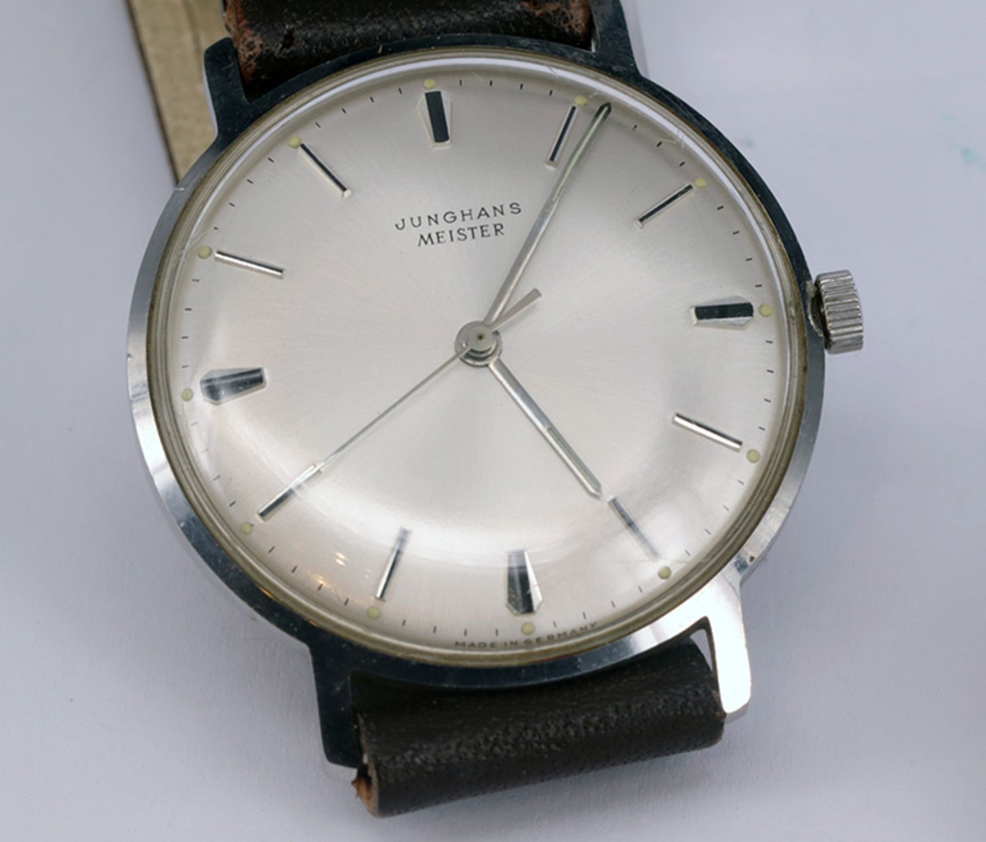 3 Herrenarmbanduhren: Junghans Meister mit Stabindices, sowie Roamer und Certina; dazu kleine - Bild 2 aus 9