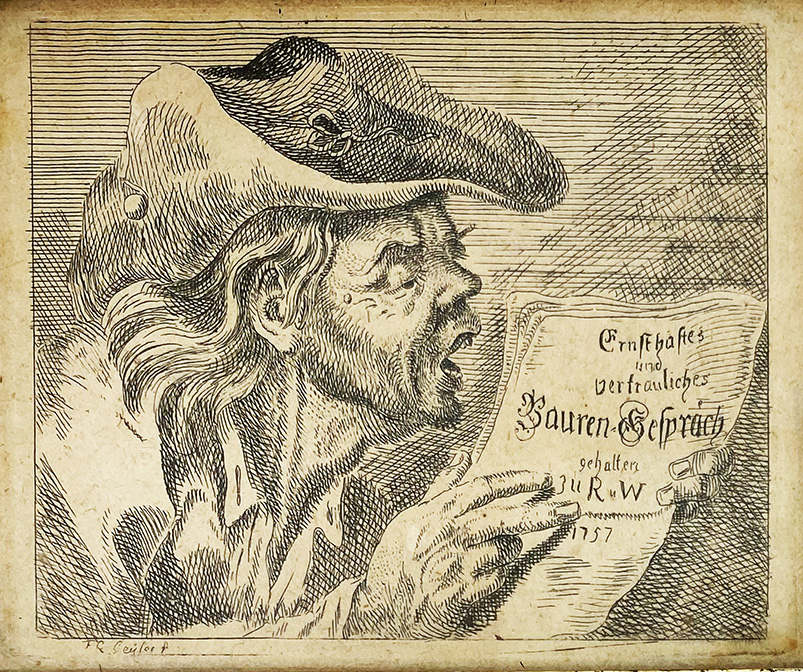 Drei kleine Portraits, 18. Jh.: Der Maler Johann Zick (1702-1762) mit Pelzkragen, Pelzmütze sowie - Image 5 of 6