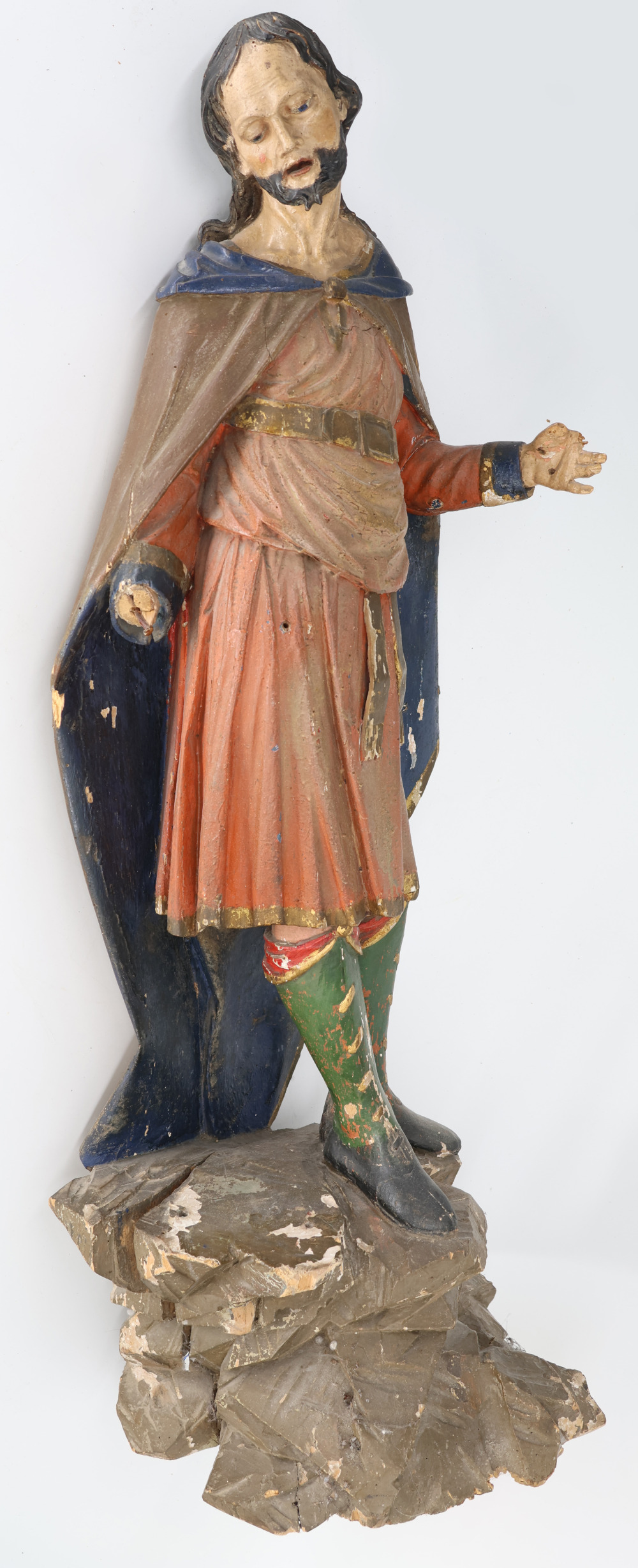 Süddeutsch, 18. Jh., Figur eines Heiligen oder eines Pilgers