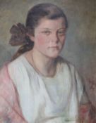Hans Sperlich (1847 Jägerndorf - 1931 Würzburg). Portrait der Würzburgerin Margarethe Lang. Signiert