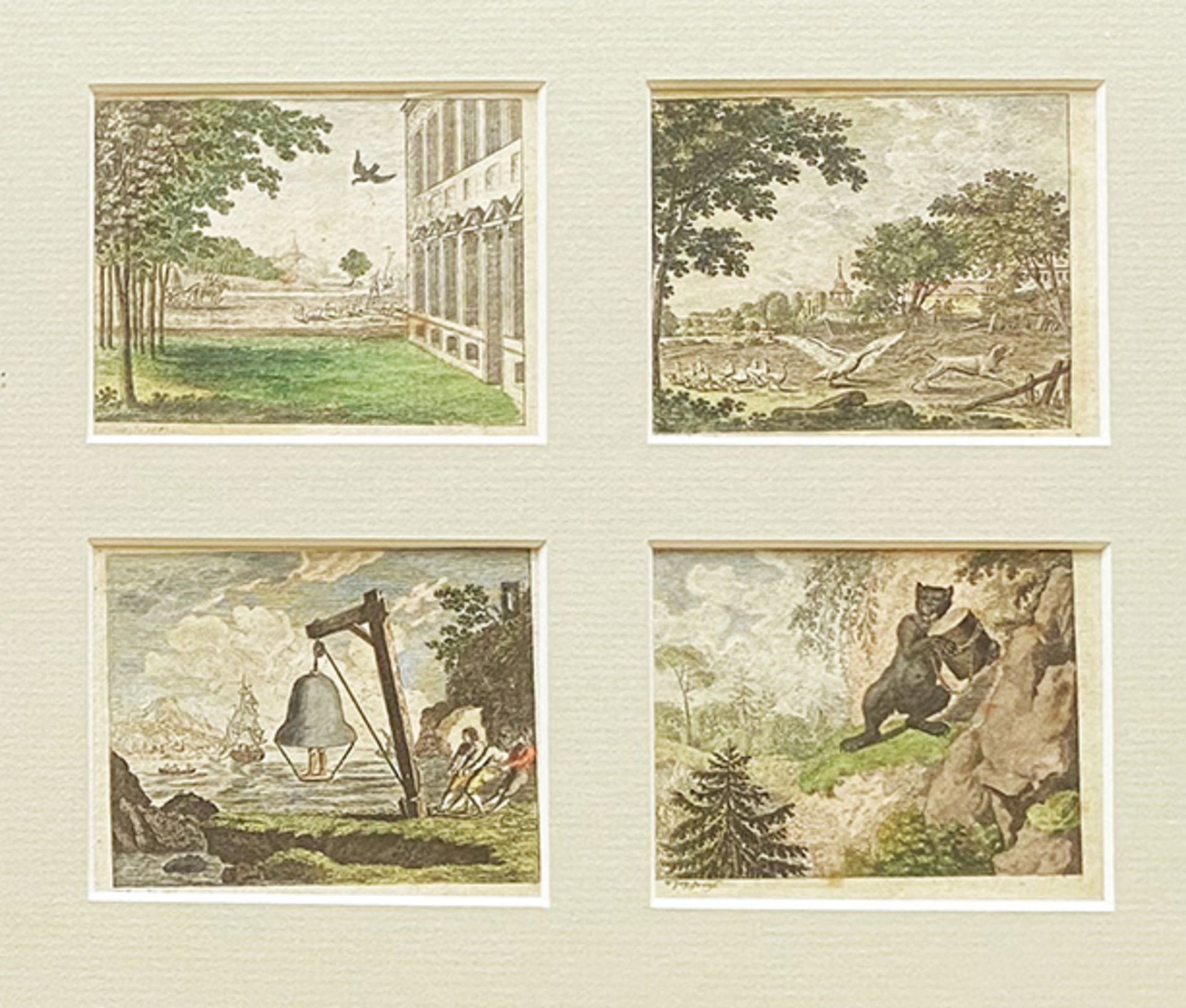 16 kleine kolorierte Kupferstiche von Johann Friedrich Wilhelm Jury (1763-1829, deutscher Maler, - Bild 2 aus 7