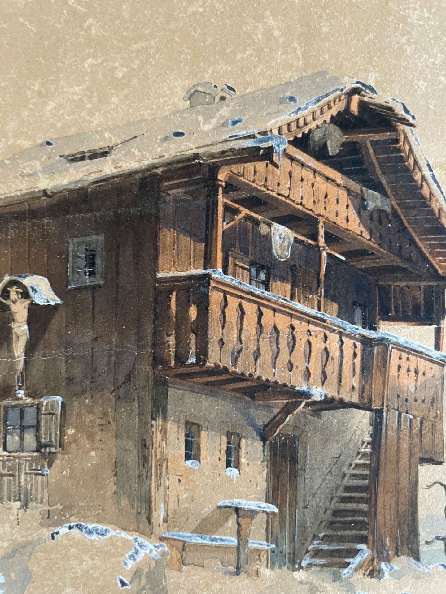 Carl SCHAROLD (1811-1865/1906, fränkischer bzw. bayerischer Landschaftskünstler), Alpines - Bild 4 aus 4