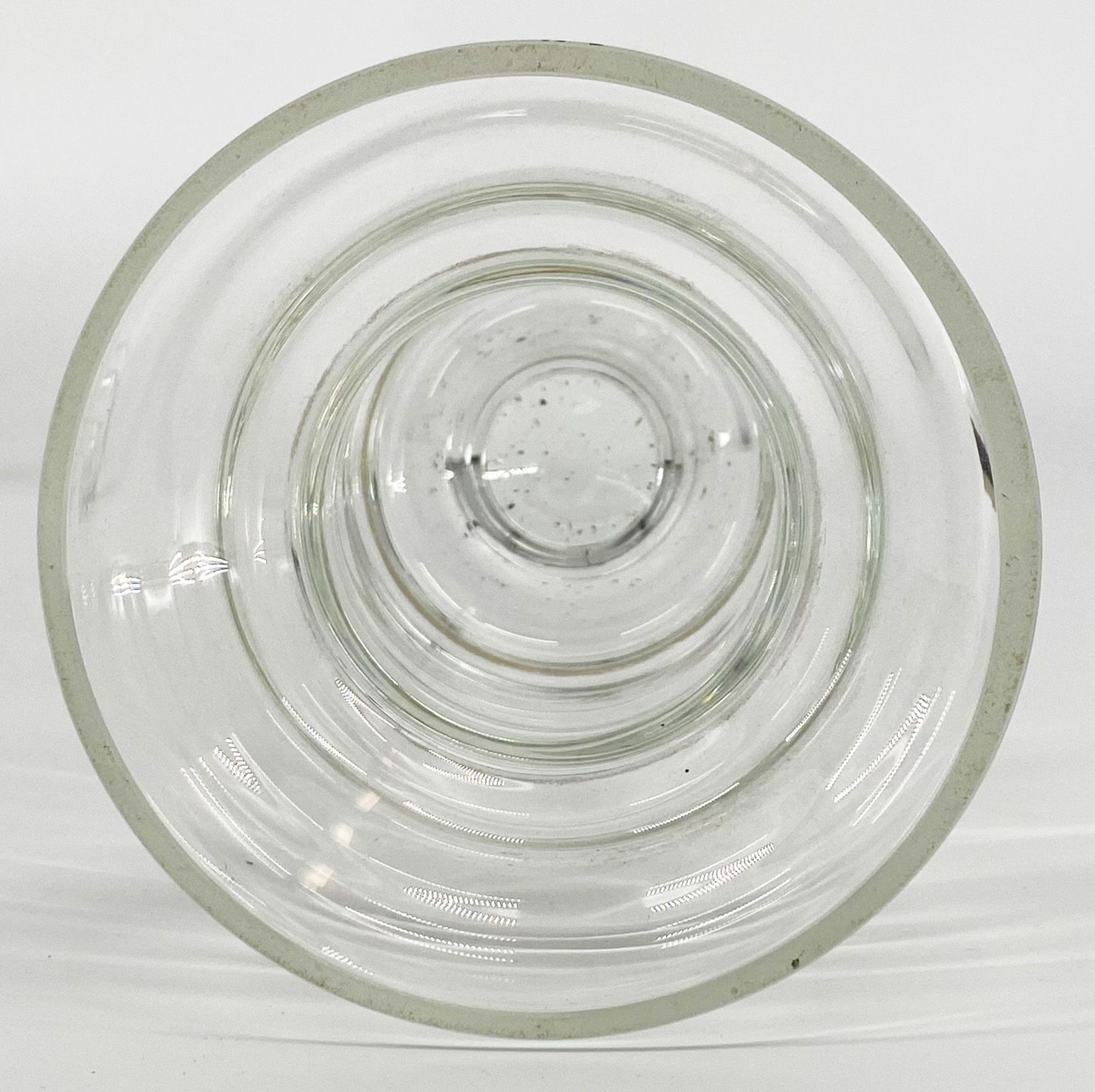 Konvolut Glas, farblos, insgesamt 5 Teile: Paar große Glaspokale mit Deckel auf glockenförmigem - Bild 5 aus 7