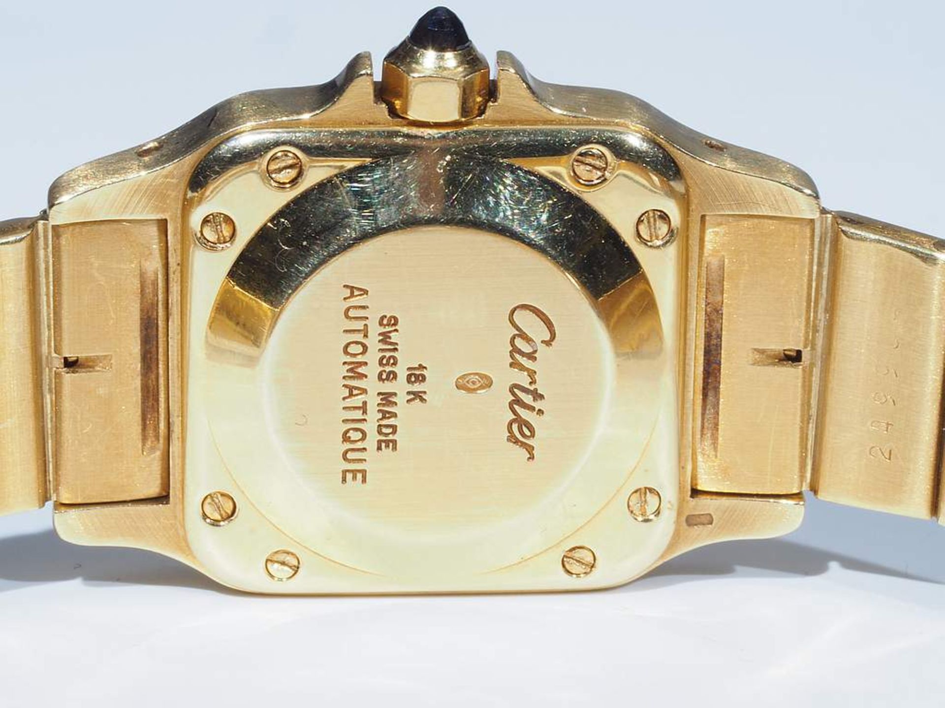 Original Armbanduhr CARTIER SANTOS - mittlere Größe. - Image 8 of 9