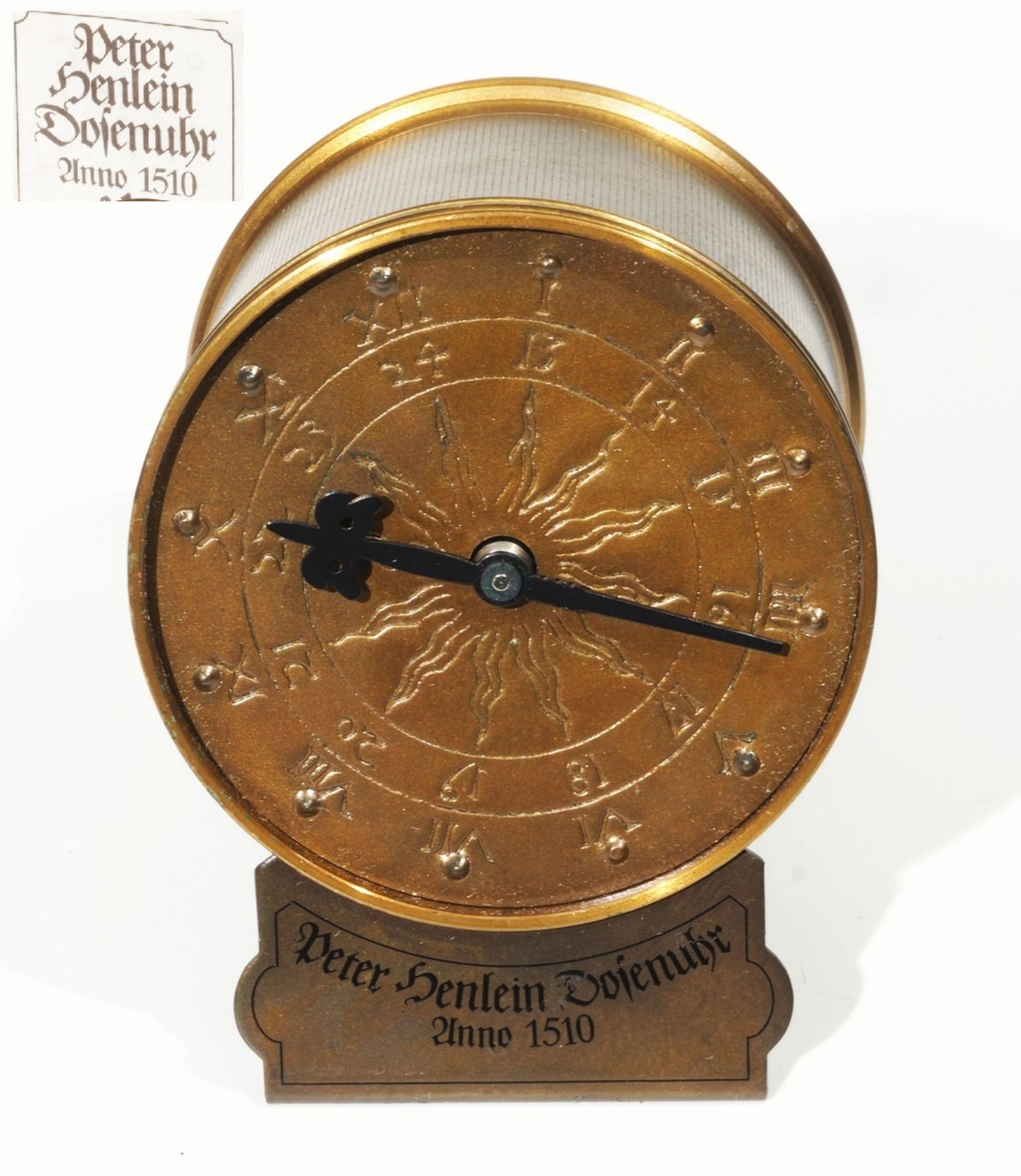 Peter Henlein Dosenuhr Anno 1510.