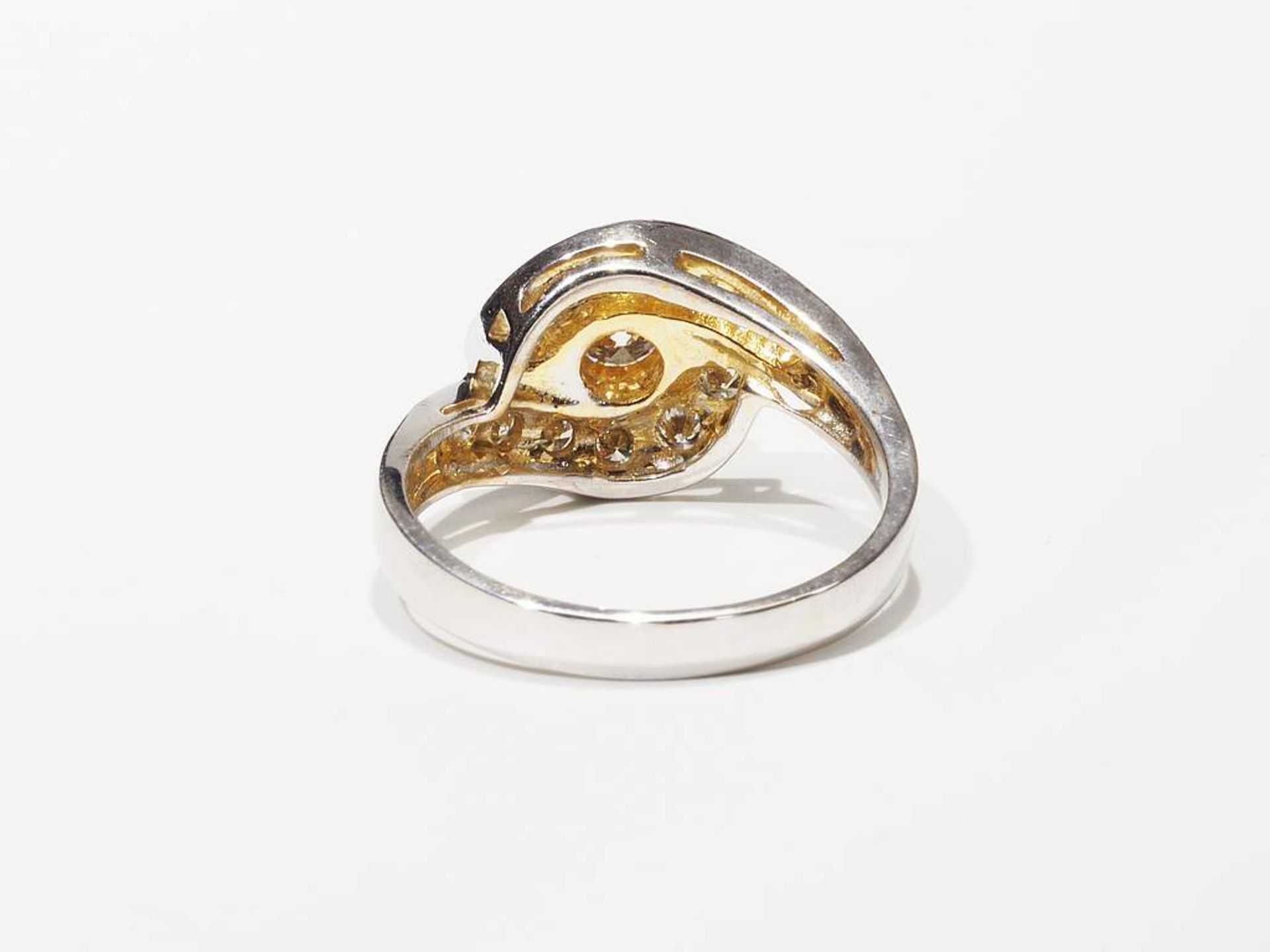 Ring mit Brillanten. 750er Weißgold. - Image 5 of 7