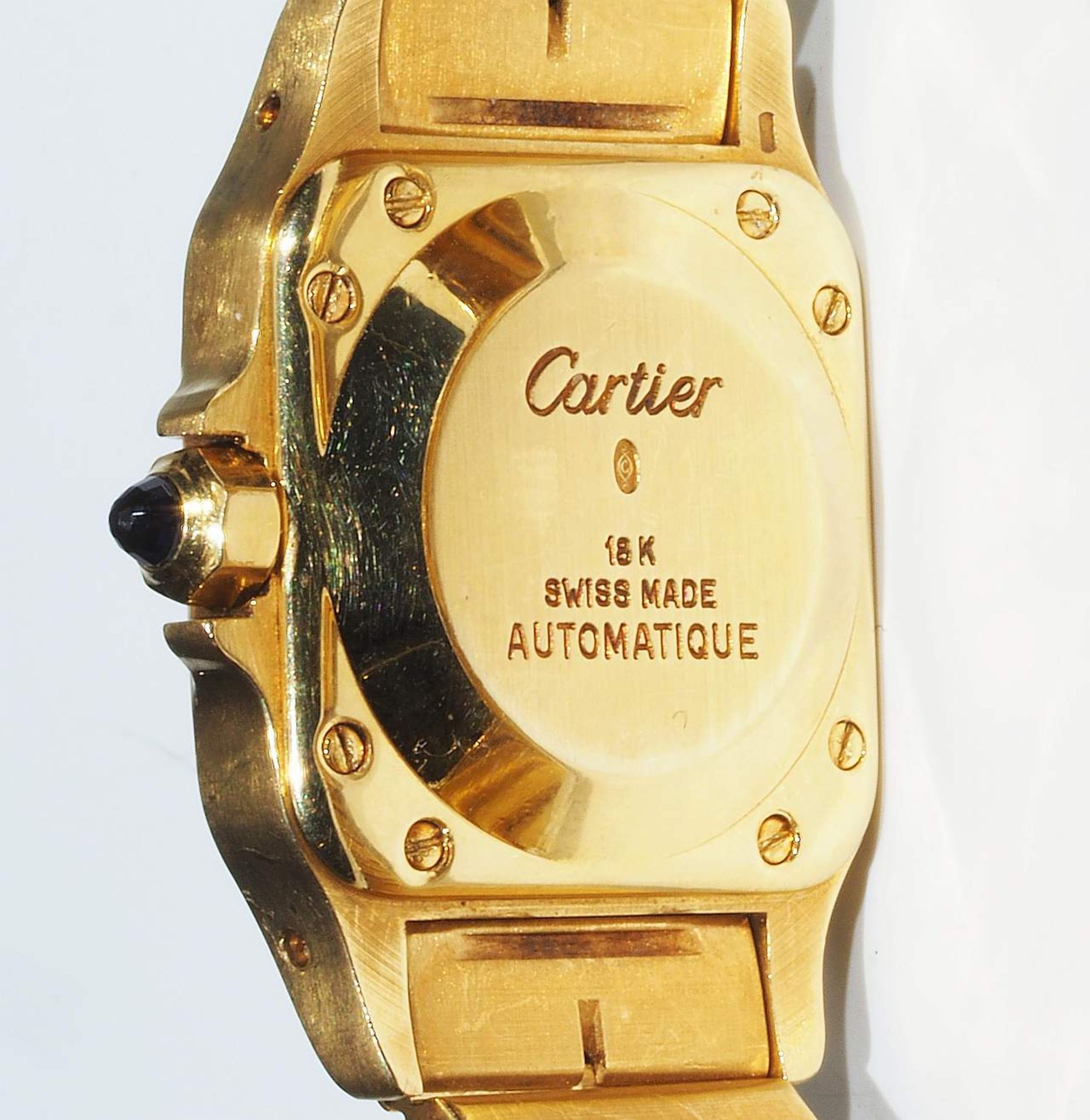Original Armbanduhr CARTIER SANTOS - mittlere Größe. - Image 6 of 9